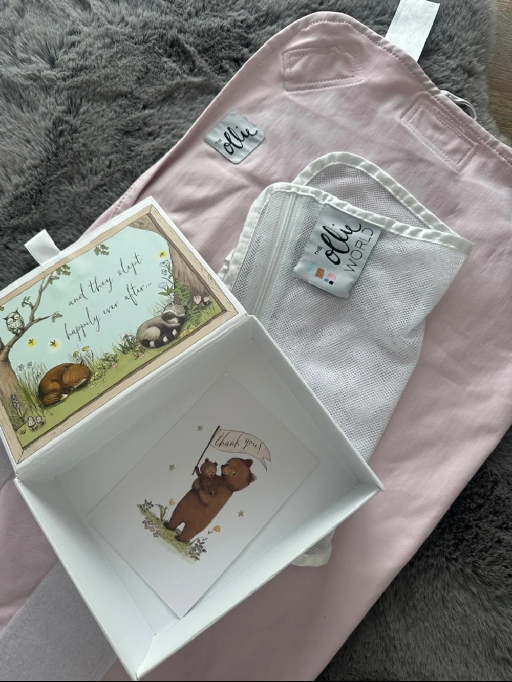 The Ollie World Pink Baby Bib - Soft Feeding & Drool Protector